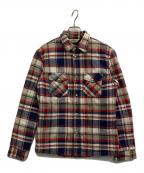 FIVE BROTHERファイブブラザー）の古着「チェックシャツジャケット」｜ネイビー