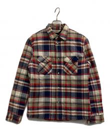 FIVE BROTHER（ファイブブラザー）の古着「チェックシャツジャケット」｜ネイビー