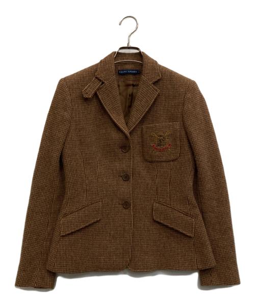 RALPH LAUREN（ラルフローレン）RALPH LAUREN (ラルフローレン) テーラードジャケット ブラウン サイズ:SIZE 9の古着・服飾アイテム