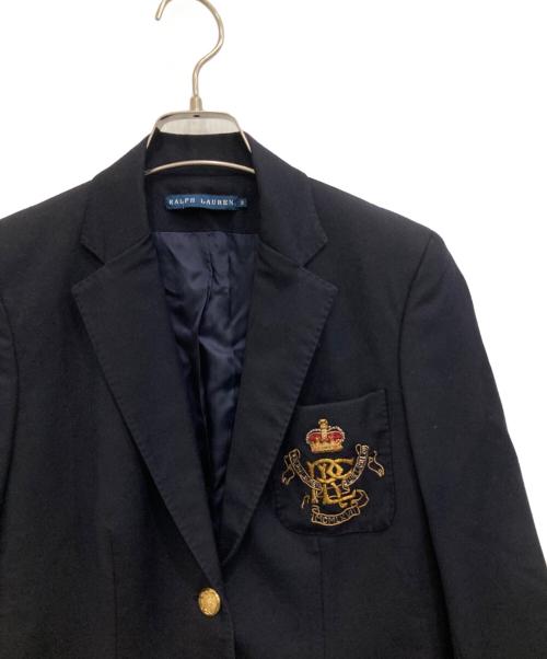 RALPH LAUREN（ラルフローレン）RALPH LAUREN (ラルフローレン) 金釦テーラードジャケット ネイビー サイズ:9の古着・服飾アイテム