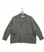 CALMERカルメール）の古着「ウールカシミヤカーディガン」｜グレー