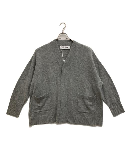 CALMER（カルメール）CALMER (カルメール) ウールカシミヤカーディガン グレー サイズ:FREE 未使用品の古着・服飾アイテム
