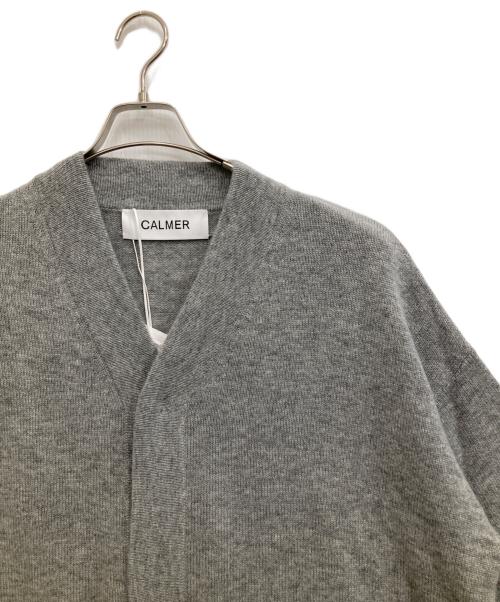 CALMER（カルメール）CALMER (カルメール) ウールカシミヤカーディガン グレー サイズ:FREE 未使用品の古着・服飾アイテム