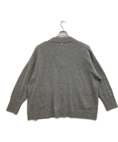 CALMER（カルメール）CALMER (カルメール) ウールカシミヤカーディガン グレー サイズ:FREE 未使用品の古着・服飾アイテム