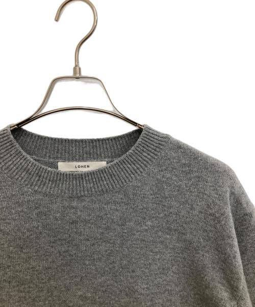 LOHEN（ローヘン）LOHEN (ローヘン) ウールカシミヤニット グレー サイズ:FREEの古着・服飾アイテム
