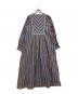 ne quittez pas (ヌキテパ) Cotton Voile Stripe Gather Dress スカイブルー サイズ:M：15000円