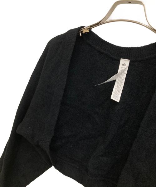 alo（アロ）alo (アロ) カーディガン ブラック サイズ:Freeの古着・服飾アイテム