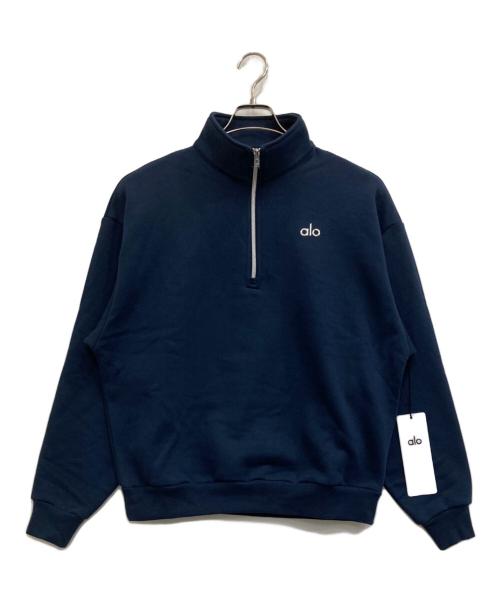 alo（アロ）alo (アロ) 1/4 Zip Pullover ネイビー サイズ:Sの古着・服飾アイテム