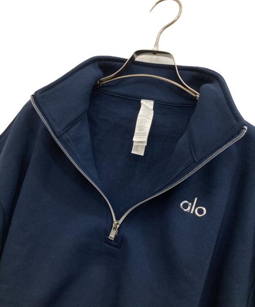 alo（アロ）alo (アロ) 1/4 Zip Pullover ネイビー サイズ:Sの古着・服飾アイテム