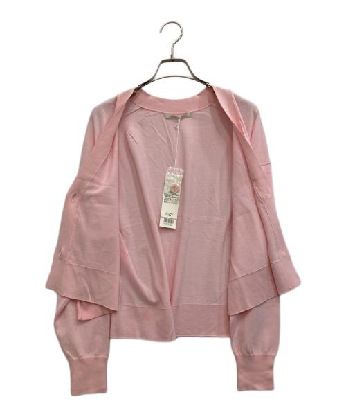 ne quittez pas（ヌキテパ）ne quittez pas (ヌキテパ) Ice Cotton Knit Cardigan ピンク サイズ:-の古着・服飾アイテム