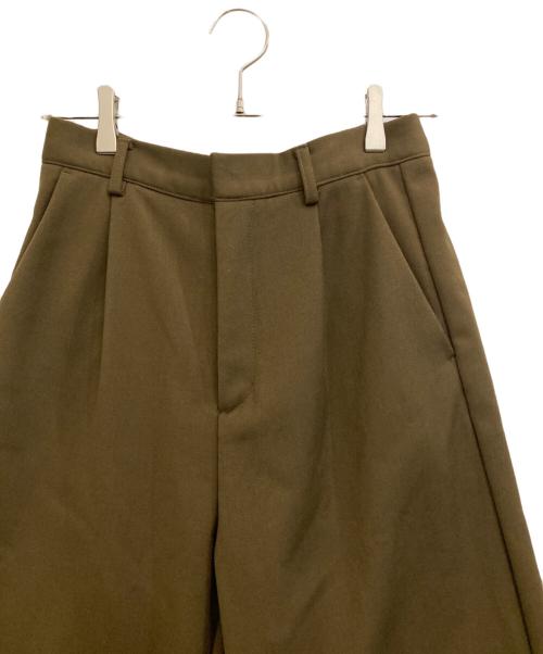 crewre（クルー）crewre (クルー) ワイドパンツ カーキ サイズ:2の古着・服飾アイテム