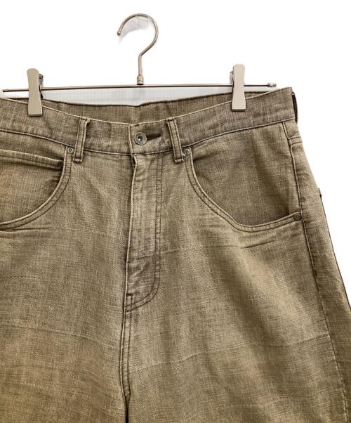 BEAMS（ビームス）BEAMS (ビームス) BUGGY SLAB DENIM PANTS ブラウン サイズ:Mの古着・服飾アイテム