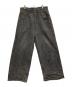 BEAMS（ビームス）の古着「BUGGY SLAB DENIM PANTS」｜ブラック