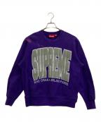 SUPREMEシュプリーム）の古着「Cities Arc Crewneck Sweatshirt」｜パープル