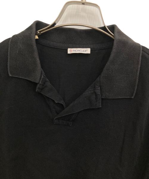 MONCLER（モンクレール）MONCLER (モンクレール) MAGLIA POLO MANICA CORTA ブラック サイズ:Lの古着・服飾アイテム