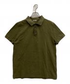 MONCLERモンクレール）の古着「MAGLIA POLO MANICA CORTA」｜カーキ
