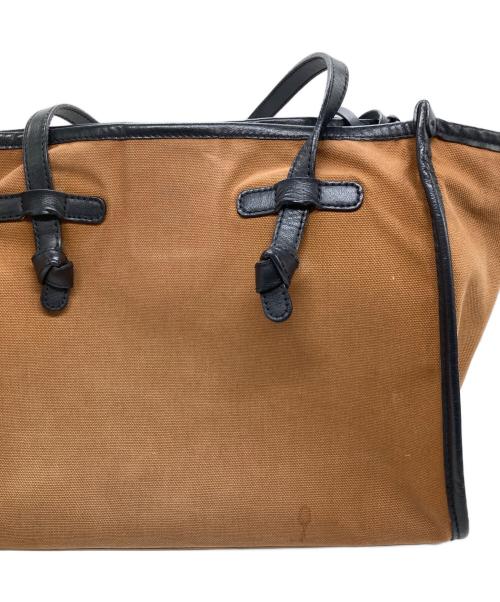 GIANNI CHIARINI（ジャンニ キアリーニ）GIANNI CHIARINI (ジャンニ キアリーニ) ポーチ付きトートバッグ ブラウンの古着・服飾アイテム