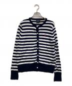 POLO RALPH LAURENポロ・ラルフローレン）の古着「ボーダーカーディガン」｜ホワイト×ネイビー