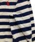 中古・古着 POLO RALPH LAUREN (ポロ・ラルフローレン) ボーダーカーディガン ホワイト×ネイビー サイズ:M：5000円