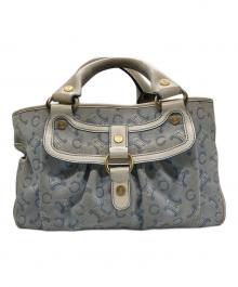 CELINE（セリーヌ）の古着「マダカム柄ハンドバッグ」｜スカイブルー