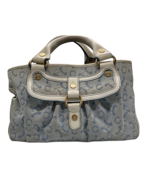 CELINE（セリーヌ）CELINE (セリーヌ) マダカム柄ハンドバッグ スカイブルーの古着・服飾アイテム