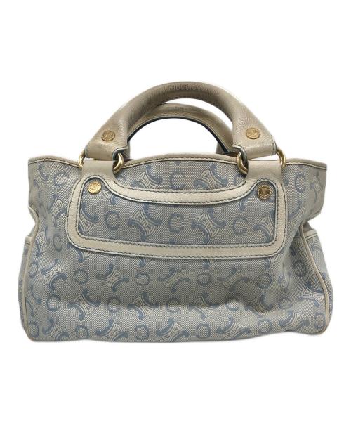 CELINE（セリーヌ）CELINE (セリーヌ) マダカム柄ハンドバッグ スカイブルーの古着・服飾アイテム