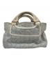 CELINE (セリーヌ) マダカム柄ハンドバッグ スカイブルー：10000円