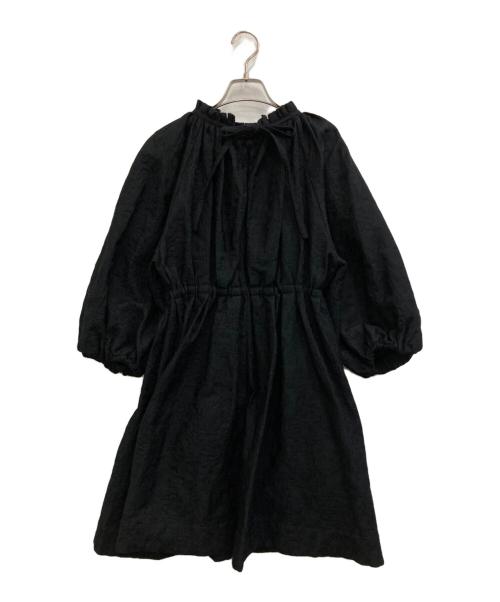 Mila Owen（ミラオーウェン）Mila Owen (ミラオーウェン) ボリュームスリーブチュニック ブラックの古着・服飾アイテム