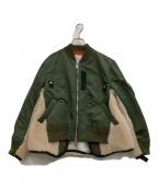 sacaiサカイ）の古着「Nylon Twill Mix Blouson」｜オリーブ