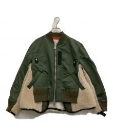 sacai（サカイ）の古着「Nylon Twill Mix Blouson」｜オリーブ
