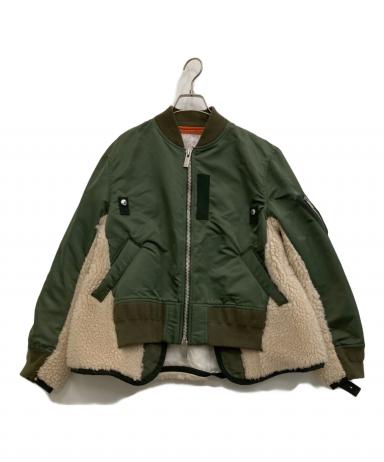 サカイ Nylon Twill Mix Jacket パフスリーブ ジャケット Suiting x Nylon Twill Jacket | sacai Official Store サカイ