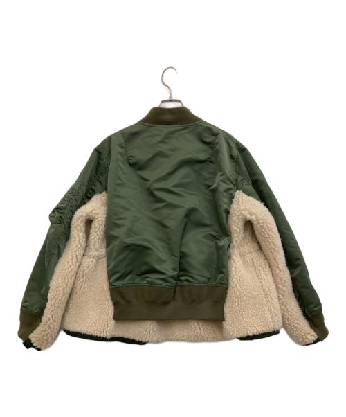 sacai（サカイ）sacai (サカイ) Nylon Twill Mix Blouson オリーブ サイズ:2の古着・服飾アイテム