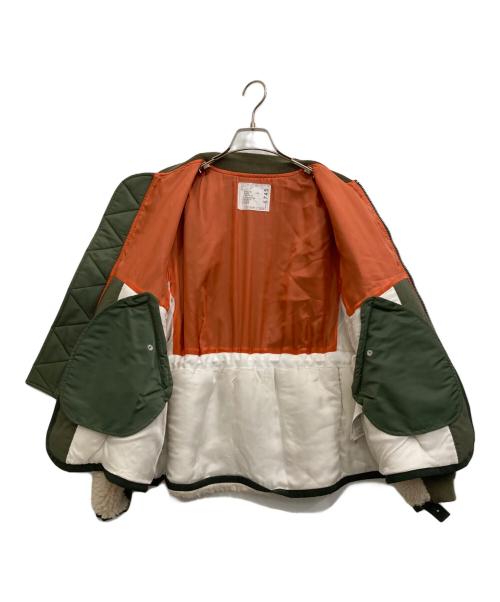 sacai（サカイ）sacai (サカイ) Nylon Twill Mix Blouson オリーブ サイズ:2の古着・服飾アイテム