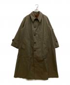 Couture d'adamクチュールドアダム）の古着「ステンカラーコート」｜オリーブ