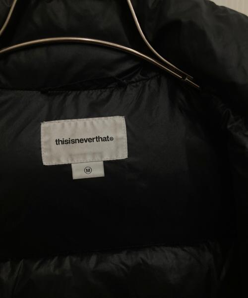 thisisneverthat（ディスイズネバーザット）thisisneverthat (ディスイズネバーザット) ダウンジャケット ブラック サイズ:Mの古着・服飾アイテム