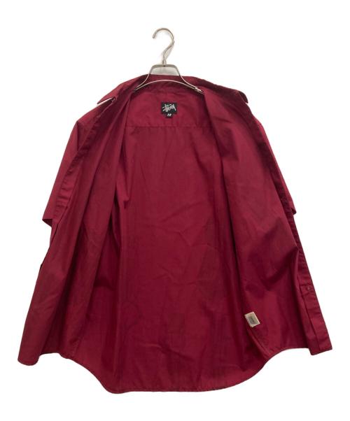 stussy（ステューシー）stussy (ステューシー) 半袖シャツ レッド サイズ:Mの古着・服飾アイテム