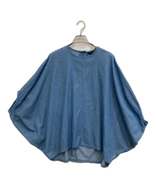 mizuiro-ind（ミズイロインド）mizuiro-ind (ミズイロインド) コットンデニムブラウス スカイブルー サイズ:FREEの古着・服飾アイテム