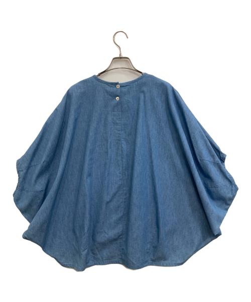 mizuiro-ind（ミズイロインド）mizuiro-ind (ミズイロインド) コットンデニムブラウス スカイブルー サイズ:FREEの古着・服飾アイテム