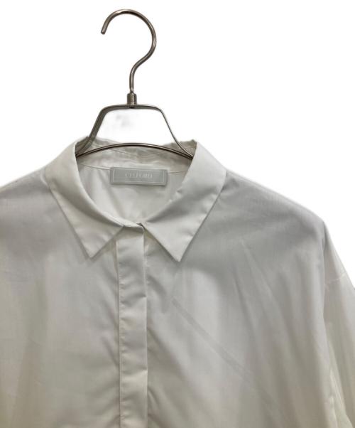 CELFORD（セルフォード）CELFORD (セルフォード) ショート丈シャツ ホワイト サイズ:36の古着・服飾アイテム