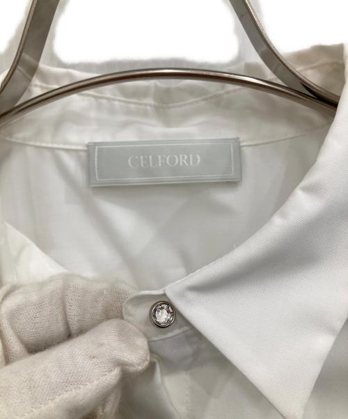 CELFORD（セルフォード）CELFORD (セルフォード) ショート丈シャツ ホワイト サイズ:36の古着・服飾アイテム