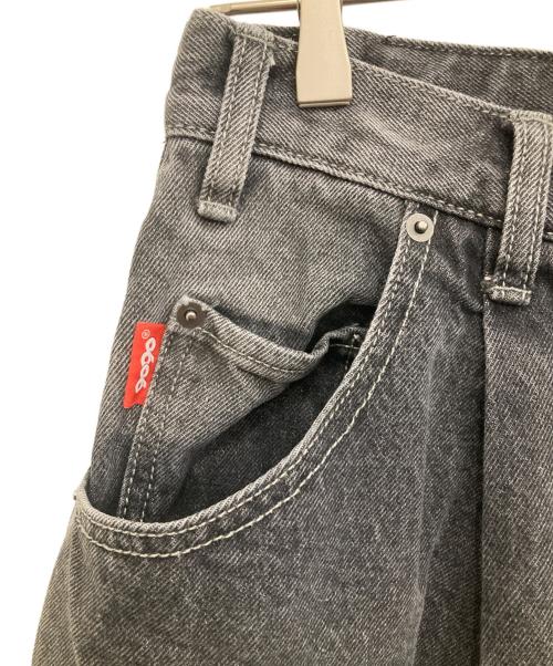 9090（9090）9090 (9090) King Logo Vintage Like Denim ブラック サイズ:Lの古着・服飾アイテム