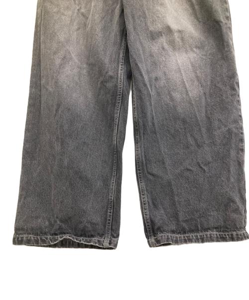 9090（9090）9090 (9090) King Logo Vintage Like Denim ブラック サイズ:Lの古着・服飾アイテム