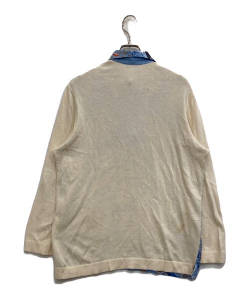 HERMES（エルメス）HERMES (エルメス) コットンカシミヤポロシャツ スカイブルー サイズ:Mの古着・服飾アイテム