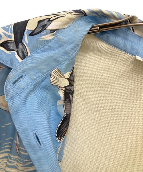 HERMES（エルメス）HERMES (エルメス) コットンカシミヤポロシャツ スカイブルー サイズ:Mの古着・服飾アイテム