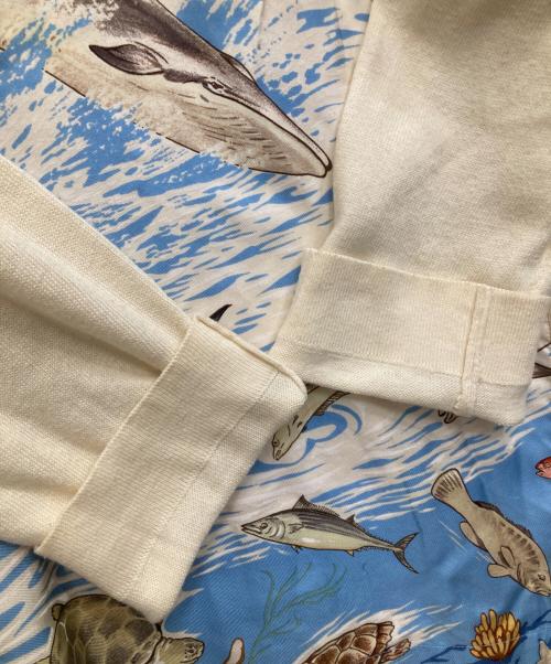HERMES（エルメス）HERMES (エルメス) コットンカシミヤポロシャツ スカイブルー サイズ:Mの古着・服飾アイテム