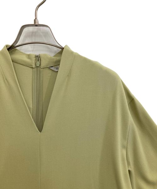 CLANE（クラネ）CLANE (クラネ) スタンドカラールーズオールインワン 黄緑 サイズ:2 未使用品の古着・服飾アイテム