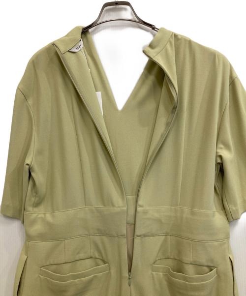 CLANE（クラネ）CLANE (クラネ) スタンドカラールーズオールインワン 黄緑 サイズ:2 未使用品の古着・服飾アイテム