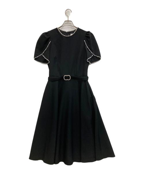 nissa（ニッサ）NISSA (ニッサ) パールワンピース ブラック サイズ:42の古着・服飾アイテム