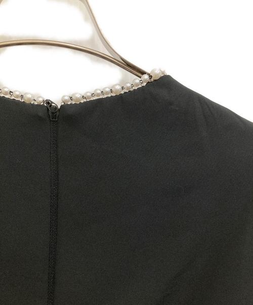 nissa（ニッサ）NISSA (ニッサ) パールワンピース ブラック サイズ:42の古着・服飾アイテム