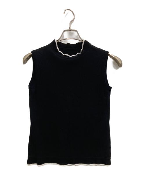 FOXEY（フォクシー）FOXEY (フォクシー) ノースリーブニット ブラック サイズ:38の古着・服飾アイテム